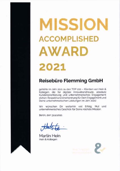 Hein & Kollegen Mission Award 2021